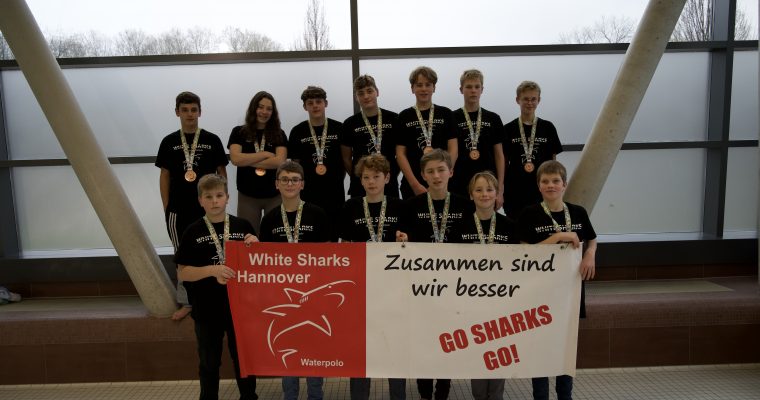 Erkältungswelle hin oder her – U14 Sharks erreichen Bronze im DSV Pokal 2022